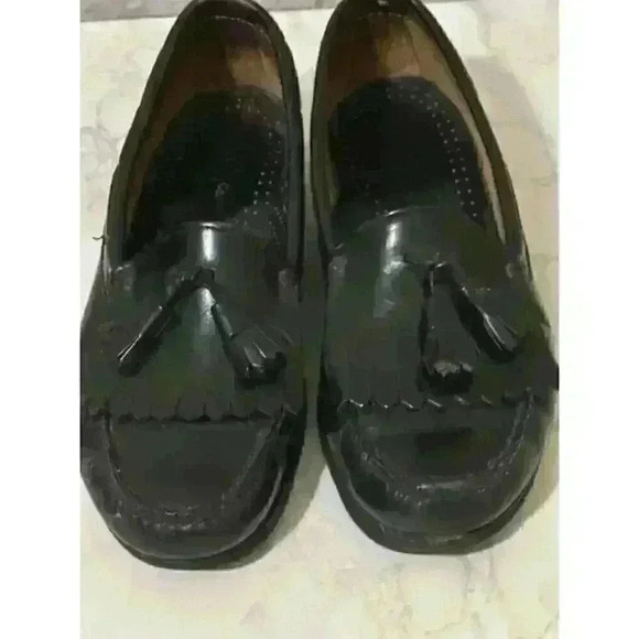 Men's GH Bass & Co, Black Tassled Loafers, Size 10 - Picture 1 of 3